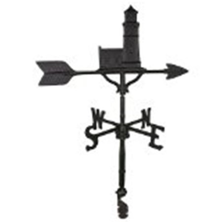 GARDENGEAR 200 Series 32 In Black Cottage Lighthouse Weathervane GA98060